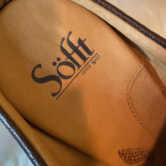 Sofft Leather Brown Slip On Mules NWOT 9.5M - Picture 7 of 9